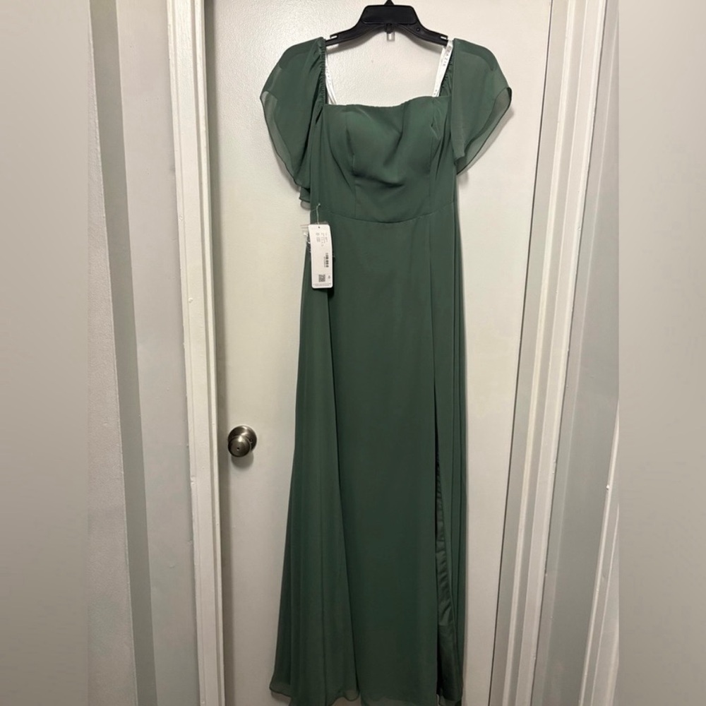 Azazie Eucalyptus Bridesmaid/Wedding Guest Dress - NEVER WORN